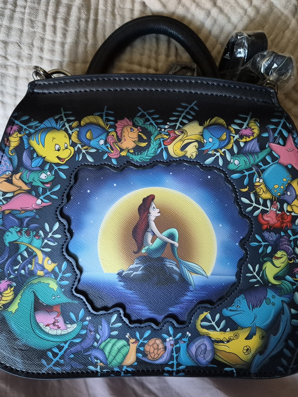 NWT Disney Loungefly Ariel Little Mermaid Multicolor Top-Handle Backpack
